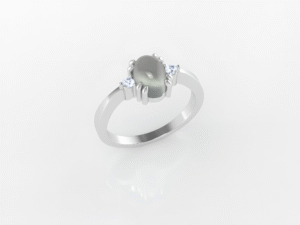 Moonstone shine - 14kt Moonstone & DIA