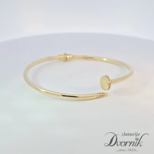 Srebrena narukvica - 18kt pozlata
