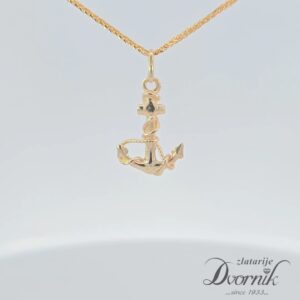 Privjesak sidro - 14kt zlato