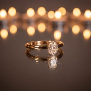 Oval solitaire 0.50 CT - Laboratorijski dijamant