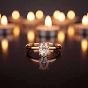 Oval cut in motion 1.00 CT - Moissanite