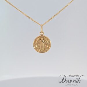 Sveti Benedikt - 14kt zlato