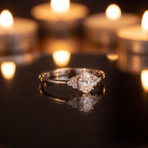 Oval cut in motion 0.35 CT - Moissanite